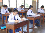 นักเรียนสอบธรรมะทางก้าวหน้า ณ โรงเรียนลาซาลจันทบุรี(มารดาพิทักษ์) วันที่ 15 พฤศจิกายน 2557